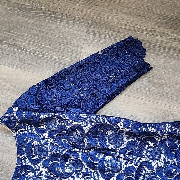 Eliza J Blue Lace Dress - Picture 5 of 15